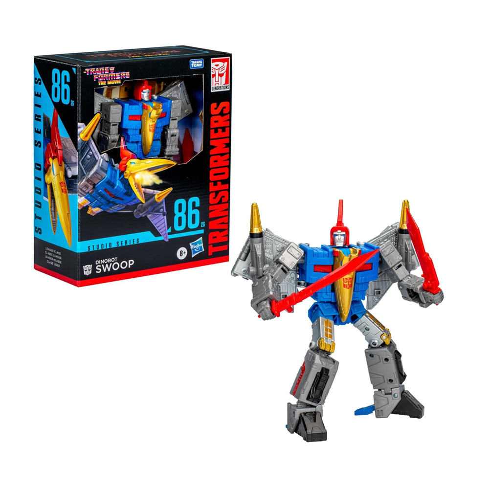 Transformers Toys Studio Series Leader The Movie 86-26 Dinobot Swoop, 8.5-inch Converting Action Figure, 8+