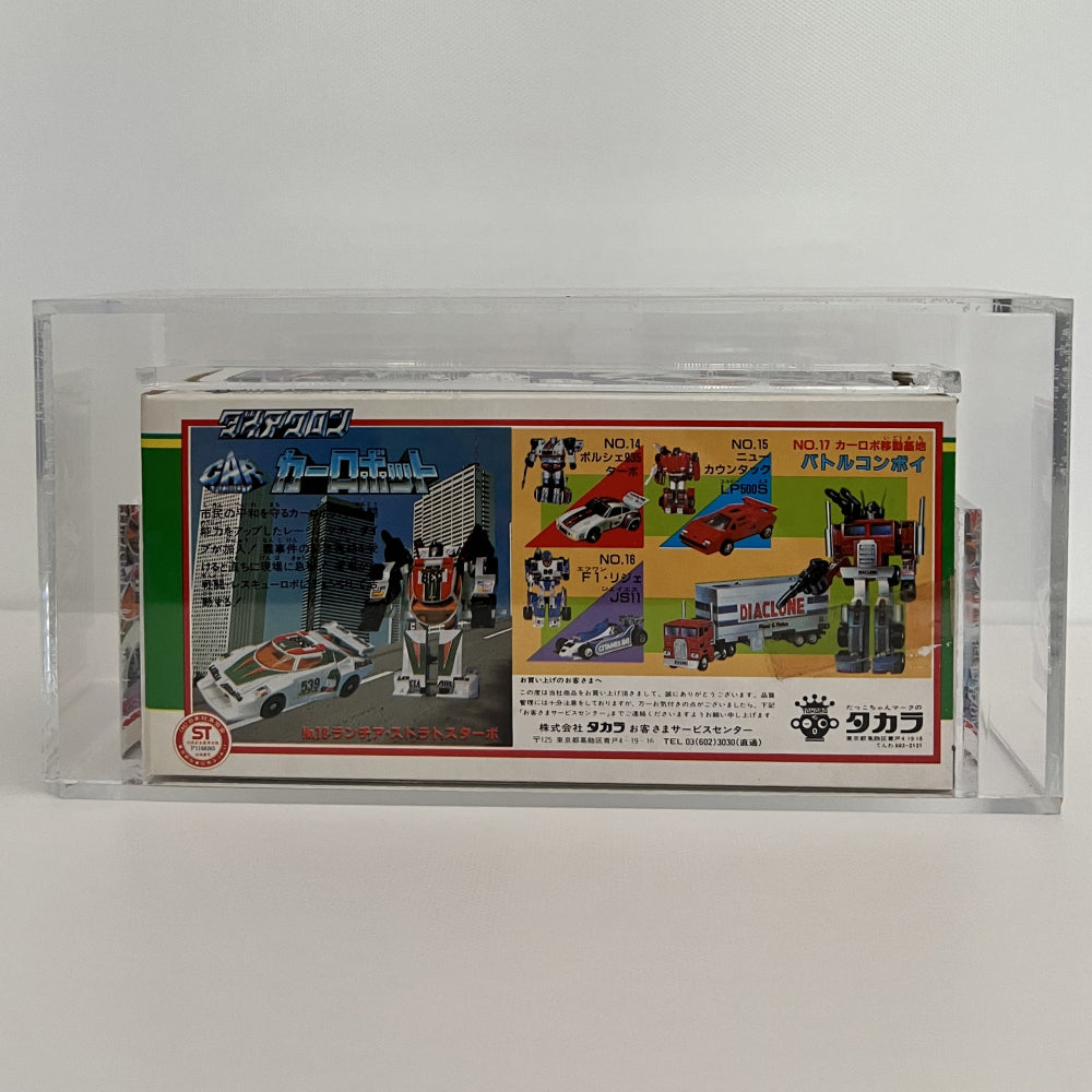 RARE Takara Lancia Stratos Marboro Wheeljack Transformers new unopened original mint condition sealed in acrylic box