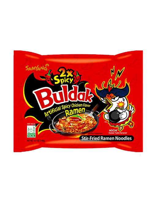 SamYang Buldak Stir Fried Ramen Noodles 2x Spicy Chicken Flavor