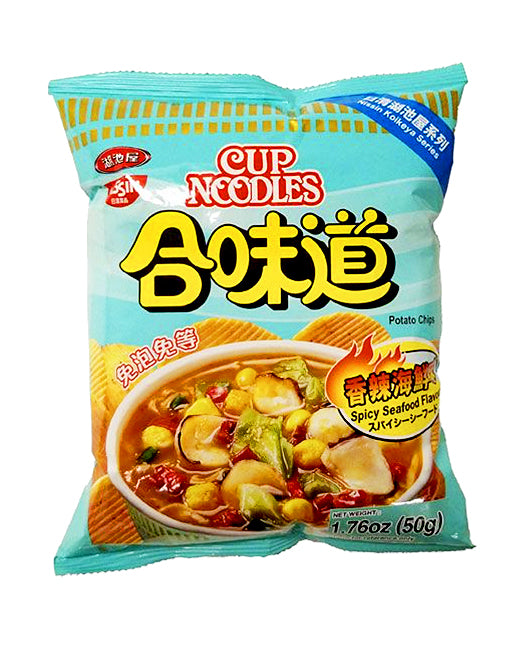 Nissin Cup Noodles Potato Chips Spicy Seafood Flavor