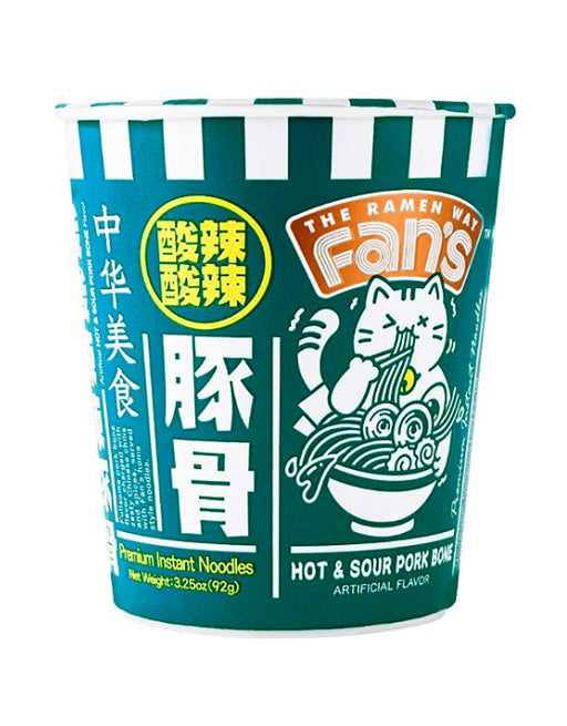Fan's Instant Noodles Hot & Sour Pork Bone Flavor