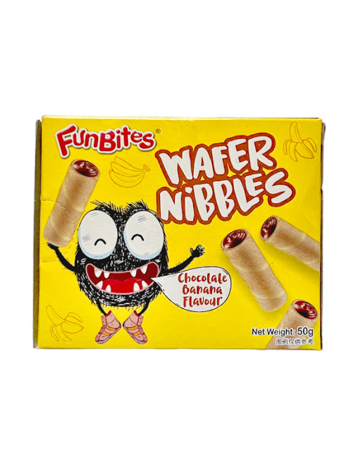 Funbites Wafer Nibbles Chocolate Banana Flavor