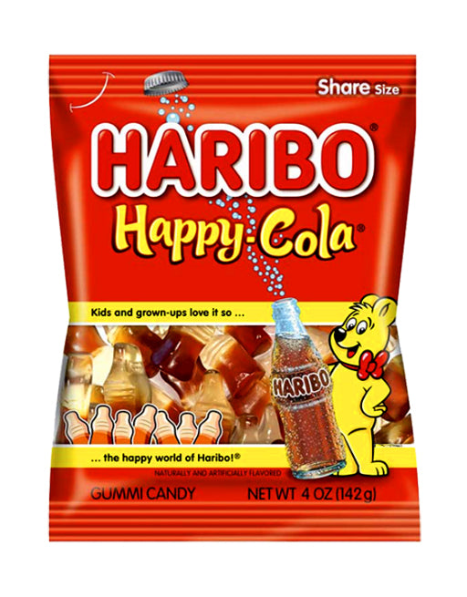 Haribo Gummy Happy Cola Flavor