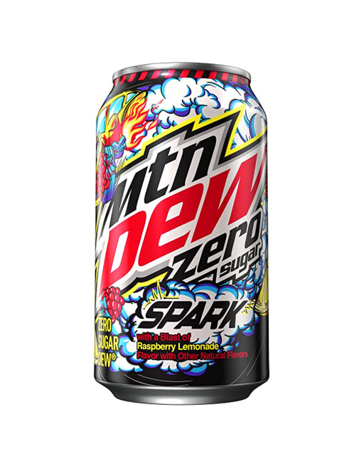 Mountain Dew Zero Sugar Spark Raspberry Lemonade Flavor