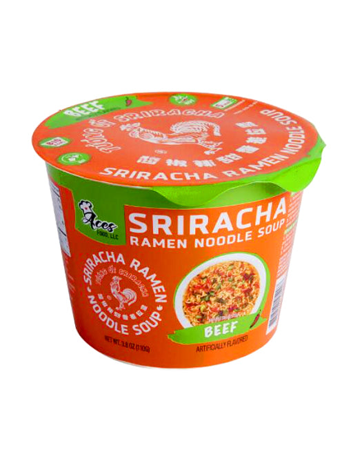 Sriracha Ramen Noodle Soup Beef Flavor